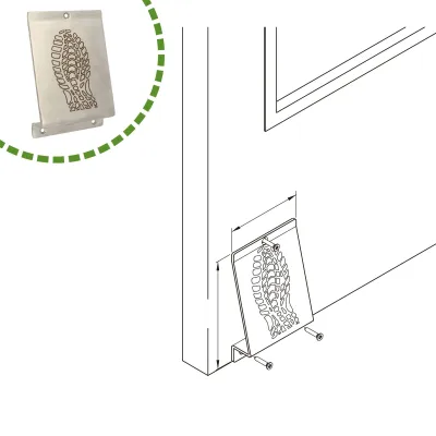 PEDAL PUERTA MOD.1 23958 INOX AMIG