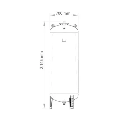 ACUMULADOR HIDRONEUMÁTICO PARA RESPIRACIÓN 700 AMR-DUO IBAIONDO 