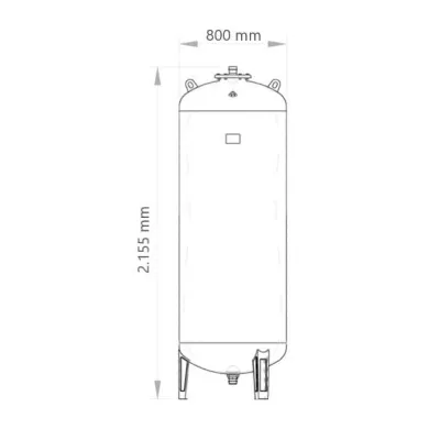 ACUMULADOR HIDRONEUMÁTICO PARA RESPIRACIÓN 900 AMR-DUO IBAIONDO 