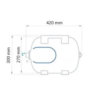 ACUMULADOR HIDRONEUMÁTICO HORIZONTAL 20 AMF-S IBAIONDO