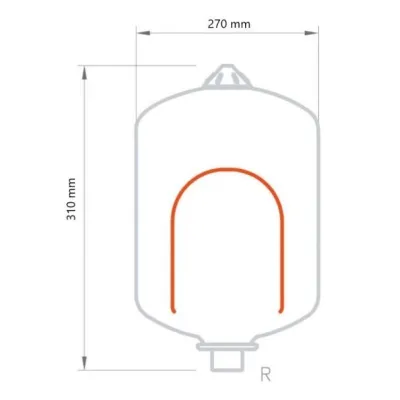 VASO EXPANSION PARA CALEFACCION 12 CMF IBAIONDO 