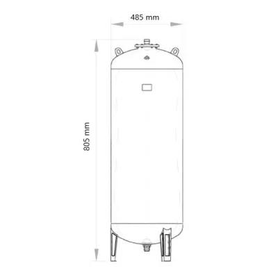 ACUMULADOR HIDRONEUMÁTICO VERTICAL 100 AMR-PLUS IBAIONDO