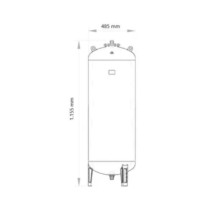 ACUMULADOR HIDRONEUMÁTICO VERTICAL 150 AMR-PLUS IBAIONDO