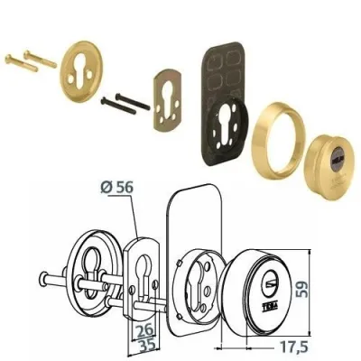 ESCUDO PROTECTOR ANTITALADRO E800 LPD TESA