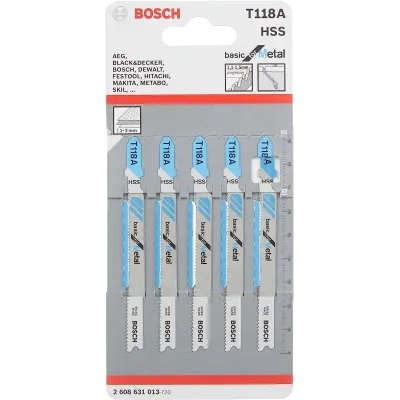 HOJAS S/CALAR T118A X5 BOSCH