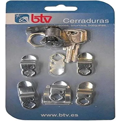 KIT CERRADURA-1 KARTERO CROMO BTV 