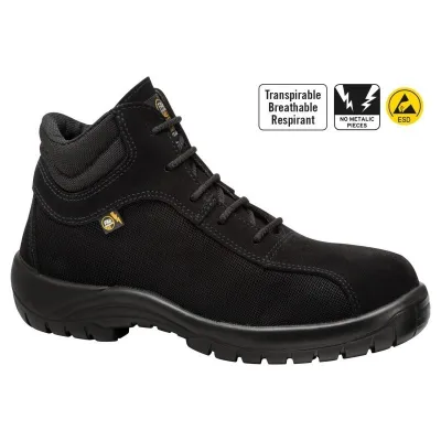 BOTA SEGURIDAD BRONTE TOP NEGRO FAL