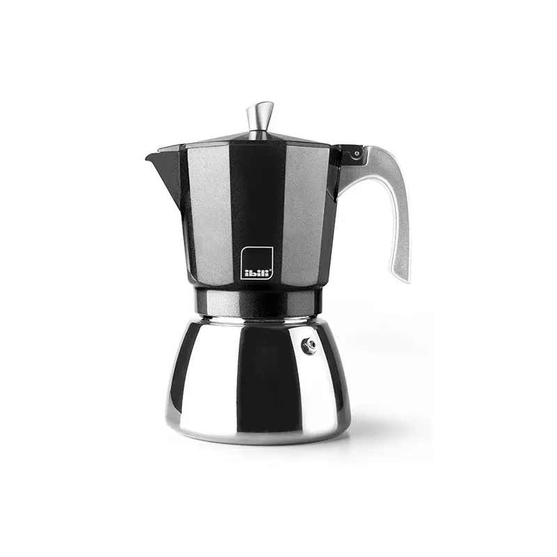 CAFETERA ELBA 629212/12 TAZAS NEGRA IBILI