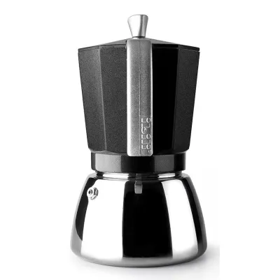 CAFETERA ELBA 629212/12 TAZAS NEGRA IBILI