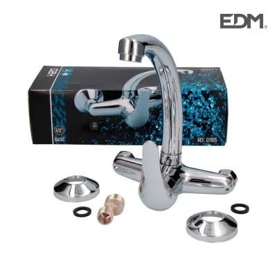 MONOMANDO COCINA CAÑO ALTO 01165 CROMADO EDM