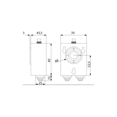 RETENEDOR ELECTROMAGNETICO RT55 24VDC BLCO.DORCAS