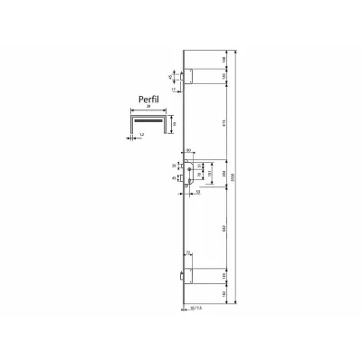 CERRADURA TLPN3/T60 LARG.HN-AC TESA