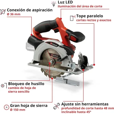 SIERRA CIRCULAR TE-CS 18/150 LI-SOLO 4331220 EINHELL