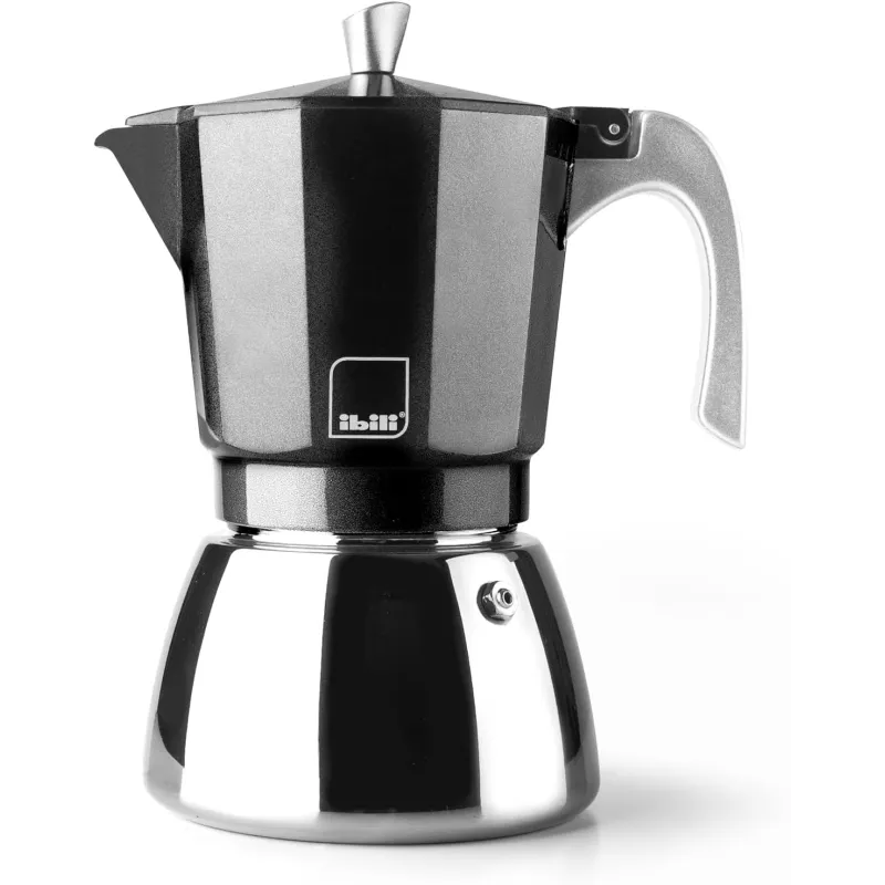 CAFETERA ELBA 629203/3 TAZAS NEGRA IBILI