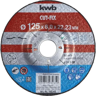 DISCO CORTE CUT-FIX METAL 125X22,23MM 49793265 KWB