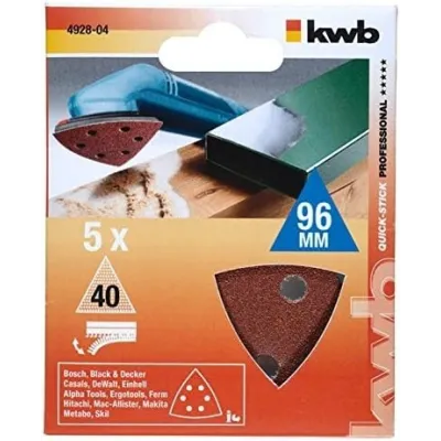 TRIANGULO ABRASIVO QUICK-STICK GR40 96MM 49492804 X5UN.KWB