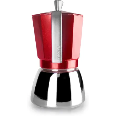 CAFETERA ELBA 627912/12 TAZAS ROJA IBILI