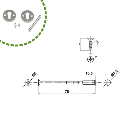 BOCALLAVE MOD.26 AT ACERO CROMO MATE AMIG