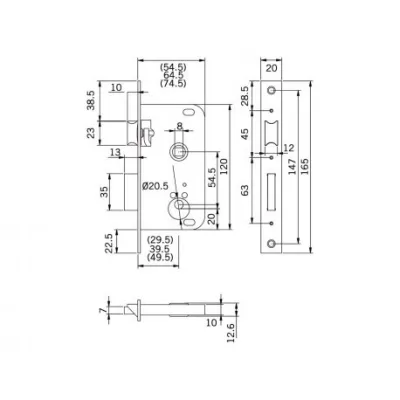 CERRADURA 2000/50/HL TESA