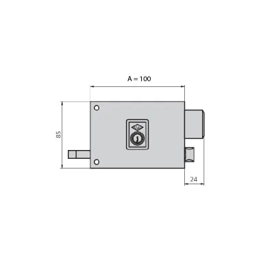 CERRADURA 1125AR/1-10CM IZQUIERDA NIQUEL CVL