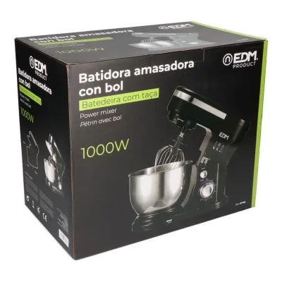 AMASADORA C/BOL INOX 07792/1000W/4L EDM