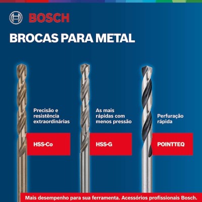BROCA METAL HSS-CO 4/43MM BOSCH