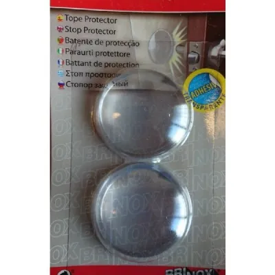 TOPE PARED-PUERTA 40MM TRANSPARENTE X2UN BLISTER