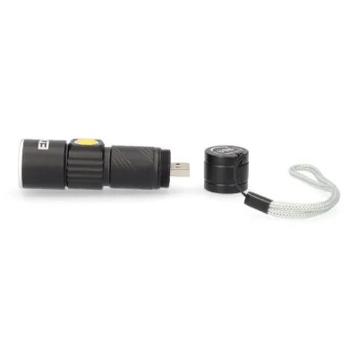 MINI LINTERNA FLED C/ZOOM 1LED 120 LUMENS RECARGABLE USB EDM