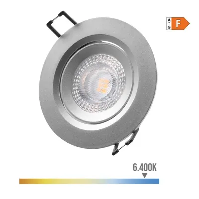 DOWNLIGHT LED RED.EMPOTRABLE 5W/6400K 9CM CROMO EDM