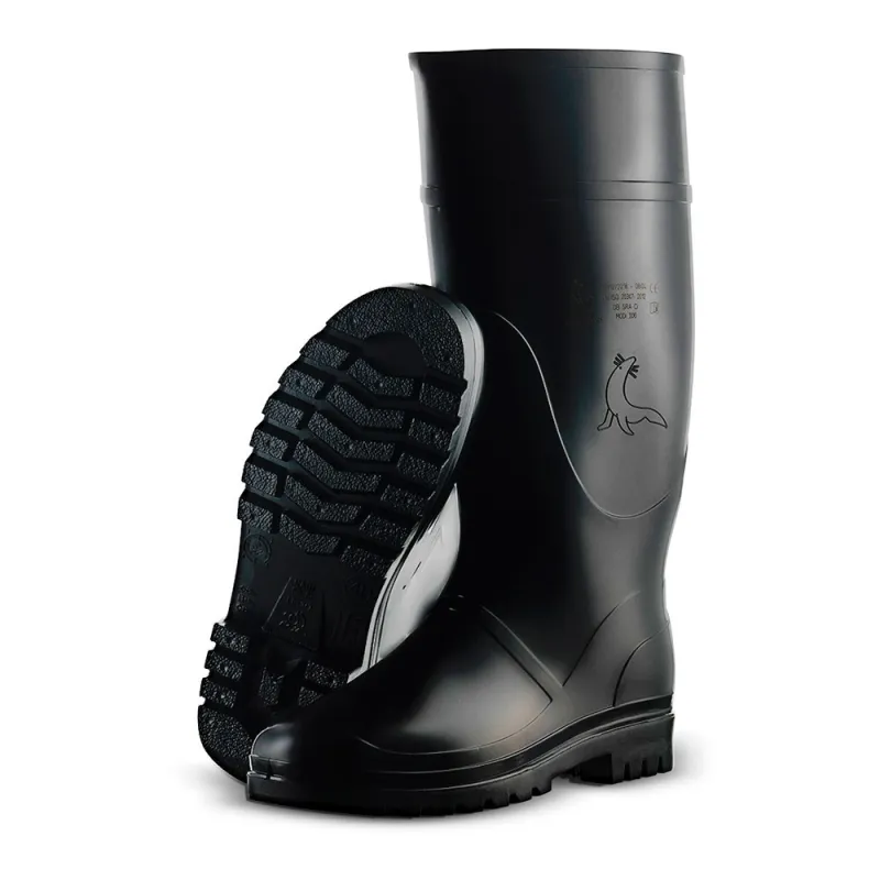 BOTA AGUA CAÑA ALTA PVC 106 NEGRO MAVINSA