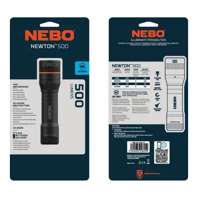 LINTERNA NEWTON 500 TACTICA 36805 NEGRO NEBO