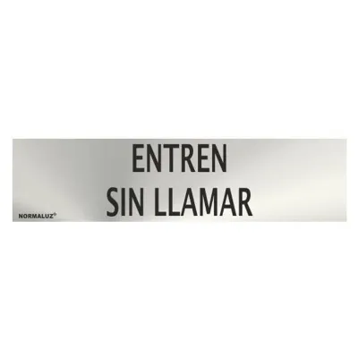 SEÑAL RD707053/200X50MM INOX ENTREN SIN LLAMAR