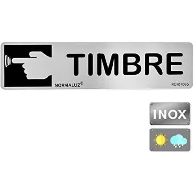 SEÑAL RD707086/200X50MM INOX TIMBRE