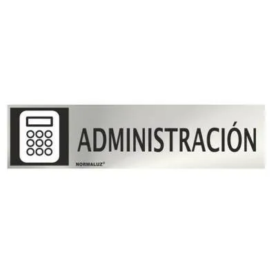 SEÑAL RD707043/200X50MM INOX ADMINISTRACION