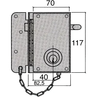 CERRADURA 4500-HB IZQUIERDA UCEM