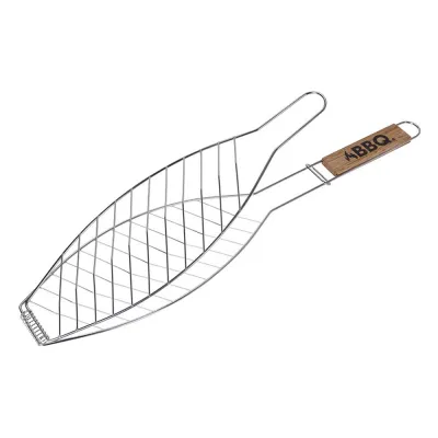 PARRILLA PESCADO 73869/14X58CM MANGO MADERA BBQ