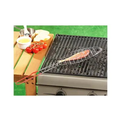 PARRILLA PESCADO 73821/13X41CM INOXIDABLE BBQ