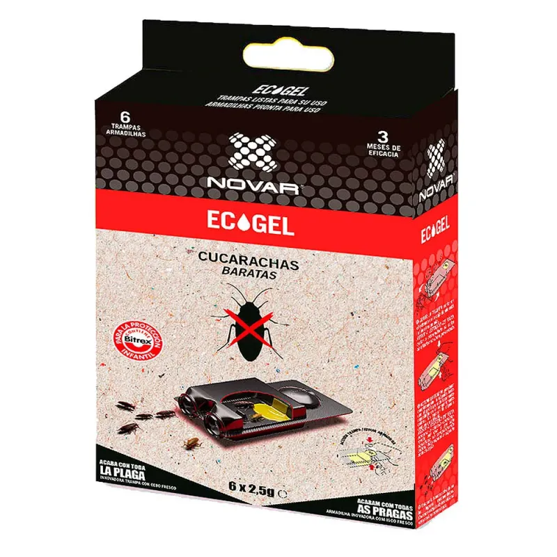 INSECTICIDA CUCARACHAS TRAMPA 15GR ECOGEL NOVAR