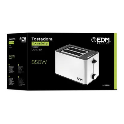 TOSTADOR DOBLE RANURA WHITE DESIGN 07638/850W EDM