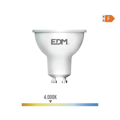 BOMBILLA LED DICROICA 5W/GU10/4000K EDM