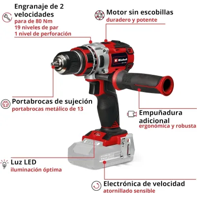 TALADRO PERCUTOR TP-CD 18/80 LI BL SOLO 4514300 EINHELL