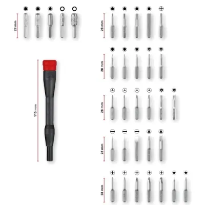 JUEGO PUNTAS PRECISION 33 PIEZAS 49115010 KWB EINHELL