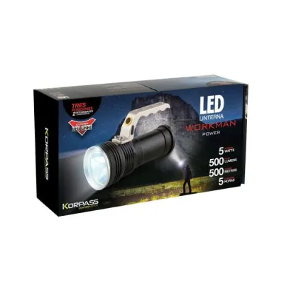 LINTERNA LED COCHE 23437/5W RECARGABLE KORPASS