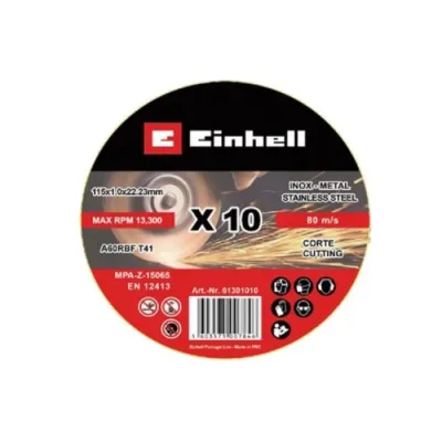 DISCO CORTE INOX 125X1,0  49712022 LATA 10UN.EINHELL