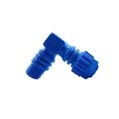 CODO MACHO 8X 1/8"  AZUL PARA MICROTUBO COMETAL