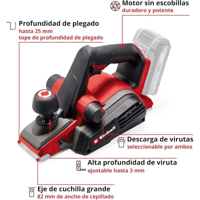 CEPILLO A BATERIA TP-PL 18/3 LI BL SOLO 4345405 EINHELL