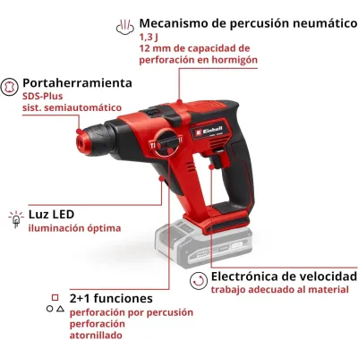 MARTILLO PERCUTOR TE-HD 18/12 LI-SOLO 4513970 EINHELL