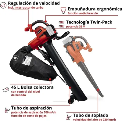 SOPLADOR GE-CL 36/230 LI E-SOLO 3433630 EINHELL