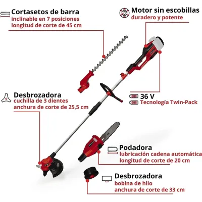 MULTIHERRAMIENTA 4 EN 1 GE-LM 36/4IN1 LI-SOLO 3410901 EINHELL