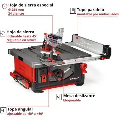 MESA CORTE TP-CC 10T 2000W 4340435 EINHELL